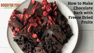 Chocolate Bark with Freeze Dried Fruits [upl. by Triny575]