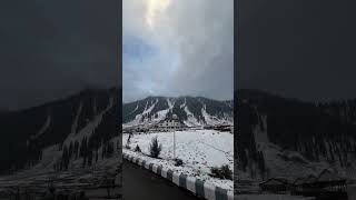 Beautiful Kashmir  Snowfall ❤️🥀 travel mountains kashmir gulmarg sonmarg pahalgam [upl. by Malia]