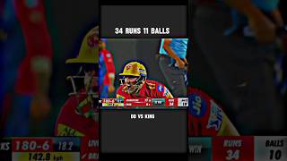 34 RUNS 11 BALLS🔥DD vs King Thriller mach cricket short [upl. by Triplett]