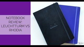 Notebook Review Rhodia vs Leuchtturm [upl. by Eima]