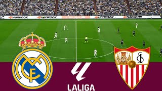 Real Madrid 1 vs 0 Sevilla La Liga 2324 Partido Completo  Simulación de Videojuegos PES 2021 [upl. by Mortensen]