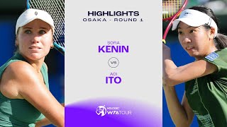 Sofia Kenin vs Aoi Ito  2024 Osaka Round 1  WTA Match Highlights [upl. by Sokem824]