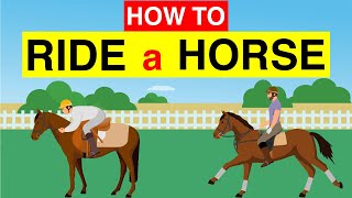 🐎 Learn How to Ride a Horse 🏇 for Beginners in Just 3 Minutes  Horse Riding Tutorial 🐴 [upl. by Schiff]