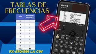 Tablas de Frecuencias en calculadora CASIO fx991LA CW  Media Varianza y Desviación  Parte 13 [upl. by Rogozen893]