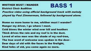 Whither Must I Wander BASS 1 [upl. by Libna]