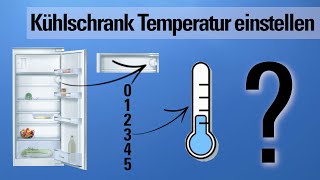 Temperatur im Kühlschrank richtig einstellen [upl. by Ellesirg994]