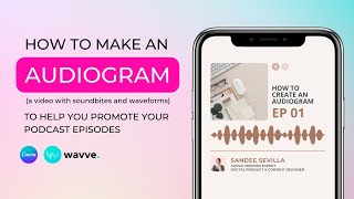 How to Create Engaging Audiograms with Canva amp Wavve Boost Your Podcast Promotion [upl. by Arodaeht]