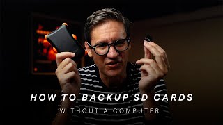 HOW TO Backup SD Cards WITHOUT a Computer [upl. by Eisej]