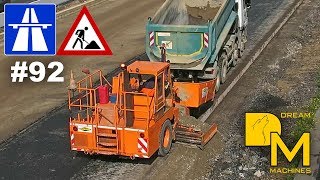 BANKETT FERTIGER STRASSENBAU 🚧 MEGA AUTOBAHN BAUSTELLE DOKU 92 freeway road construction [upl. by Serles]