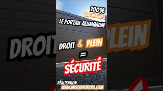 Le portail aluminium SÉCURISÉ ❗️ le modèle plein et droit 😎 slidinggate [upl. by Rie681]