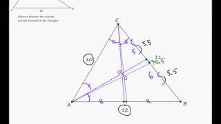 Distance Between Incenter and Centroid [upl. by Annasiul]