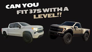 How to fit 37s on a level  SILVERADOFORD [upl. by Normalie]