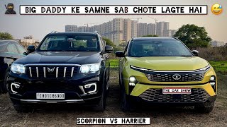 New Tata Harrier Facelift 2024 vs Mahindra ScorpioN 2024 🔥 RWD Real SUV vs FWD Feature Loaded SUV [upl. by Hairem823]