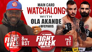 UFC Paris Watchalong  Moicano vs SaintDenis  Main Card Watch Party [upl. by Ultima]