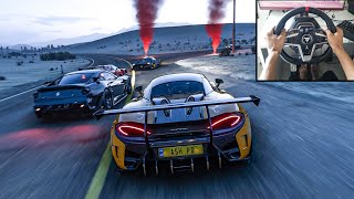 700hp McLaren 620R  Forza Horizon 5  Thrustmaster T248 Gameplay [upl. by Pirbhai732]