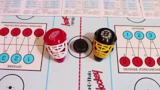 StratOMatic Hockey Boston Bruins vs Detroit Red Wings period 1 [upl. by Signe]