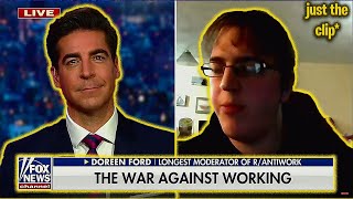 antiwork reddit mod vs fox news just the clip [upl. by Nivert243]