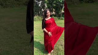 Red sari poire Tiktok korlam shortvideo dance danc musicapp love danci [upl. by Ynottirb915]