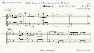 Habanera  Carmen Georges Bizet  1st Violin [upl. by Umberto]