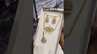 Neck set with earrings combo order Wtsup 8328460617 [upl. by Elianore]