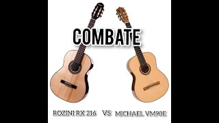 VIOLÃO ROZINI RX 216 CONCERTISTA VS MICHAEL VM90E [upl. by Nanfa]