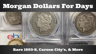 Morgan Dollars For Days  Rare 1893S Carson Citys amp More  PCGS [upl. by Anselmo942]