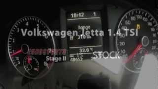 Volkswagen Jetta 14 TSI Stock vs Stage 2  EUROSPORTS PERFORMANCE TUNING [upl. by Donoghue]