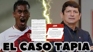 RENATO TAPIA quedó fuera de la SELECCIÓN por incumplimientos de la FEDERACIÓN PERUANA DE FÚTBOL [upl. by Ohs318]