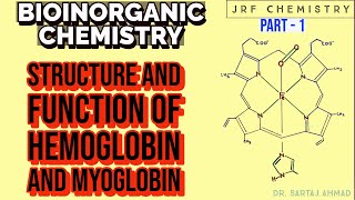 BIOINORGANIC CHEMISTRY  STRUCTURE amp FUNCTION OF HEMOGLOBIN AND MYOGLOBIN CSIRNET  IITJAM  GATE [upl. by Bekaj791]