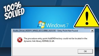 How to fix Entry Point not found error KERNEL32dll in Windows 7 [upl. by Kayle]