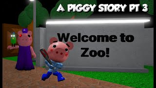 A PIGGY MOVIE PART 3  GEORGE GOES TO THE ZOO  A PIGGY ANIMATION [upl. by Sonya]