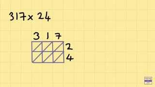 How to do Lattice Multiplication [upl. by Novert]