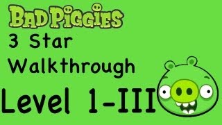 Bad Piggies  Bonus Level 1III 3 Star Walkthrough Ground Hog Day  WikiGameGuides [upl. by Aiclef711]