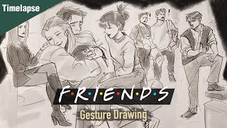 Miacat Sketch22  Friends How to draw [upl. by Oap]