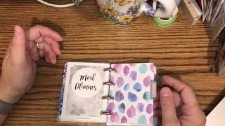 Micro Happy Planner Notebook Set Up [upl. by Enibas]