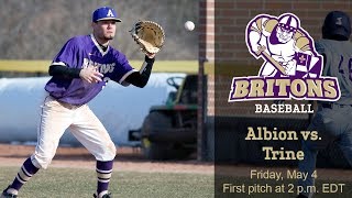 MIAA Baseball  Albion College vs Trine University [upl. by Iraam58]