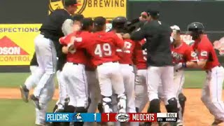 Mudcats Hiura walks off in ninth [upl. by Suzanna]