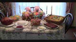 Traditional Ukrainian Orthodox Easter Foodswmv [upl. by Anirda939]