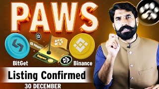 Paws Listing Confirmed on Binance and Bitget  Paws Airdrop  Paws Coin  Crypto News  Albarizon [upl. by Suvart]