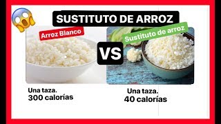 ARROZ SIN CARBOHIDRATOS 😱cómo sustituir el Arroz súper fácil Sustituto de Arroz [upl. by Tsnre]