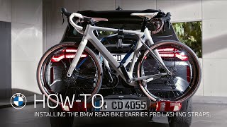 HowTo Installing the BMW Rear Bike Carrier Pro Lashing Straps [upl. by Sinne]