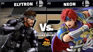 Hammer Down 10  Losers Round 3  Elytron Snake vs Neon Roy Aegis [upl. by Ainnos]