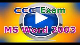 GTU CCC Practical Exam Video 7 MS Word Video [upl. by Annauj]