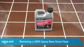 How to remove Epoxy Grout Haze using Aqua Mix Sealer and Coating Remover [upl. by Selrac]