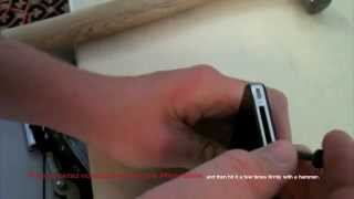 How to Remove An iPhone 4 Back With Out A Pentalobe Screwdriver [upl. by Wharton139]