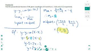 P1 Chp 61  Midpoints and perpendicular bisectors [upl. by Micah]