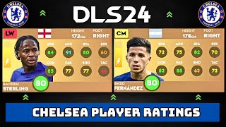 DLS 24  CHELSEA PLAYER RATINGS UPDATED IN DREAM LEAGUE SOCCER 2024 [upl. by Marnie]