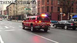 FDNY RESPONDING COMPILATION 91 FULL OF BLAZING SIRENS amp LOUD AIR HORNS THROUGHOUT NEW YORK CITY [upl. by Parette874]