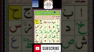 Alif Baa Taa  Qaida Noorania lesson 1  Arabic Alphabet  Noorani Qaida Alif Baa  Arabic beginners [upl. by Waldon]