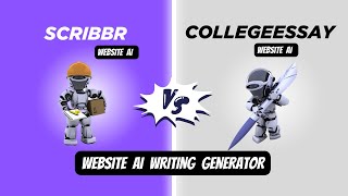 WEBSITE AI WRITING GENERATOR PART 4 SCRIBBR amp COLLEGEESSAY [upl. by Yraillih]